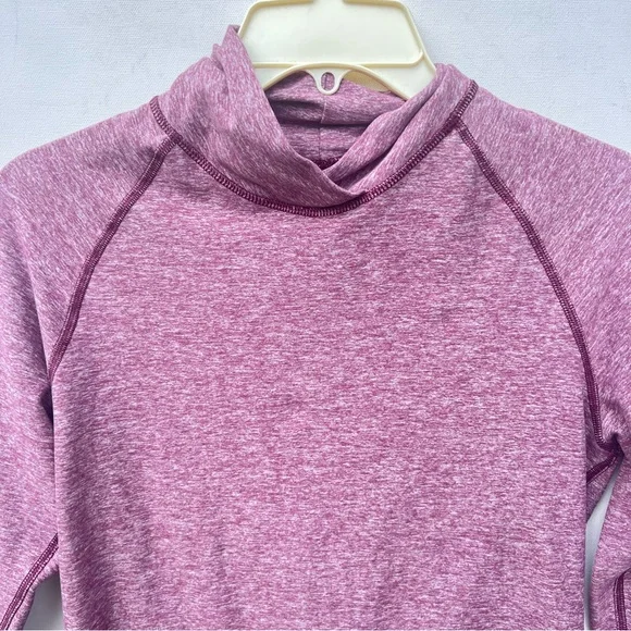 Lululemon peplum Warm your core long sleeve shirt 6 8 medium pleated back - Picture 7 of 7